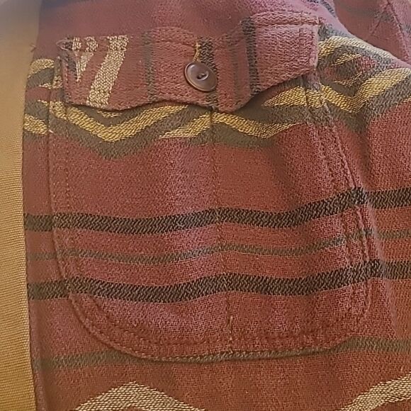 Vintage Territory Ahead Canvas Chore Coat Aztec Blanket Lined  Men's Size XXL - Picture 12 of 14